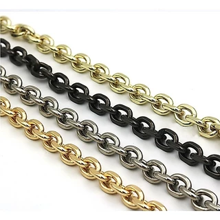 สายโซ่ สายกระเป๋าโซ่ สายโซ่โลหะ ⛓ รุ่นโซ่ตัดลาย หน้ากว้าง 7 mm.⛓ Chain strap