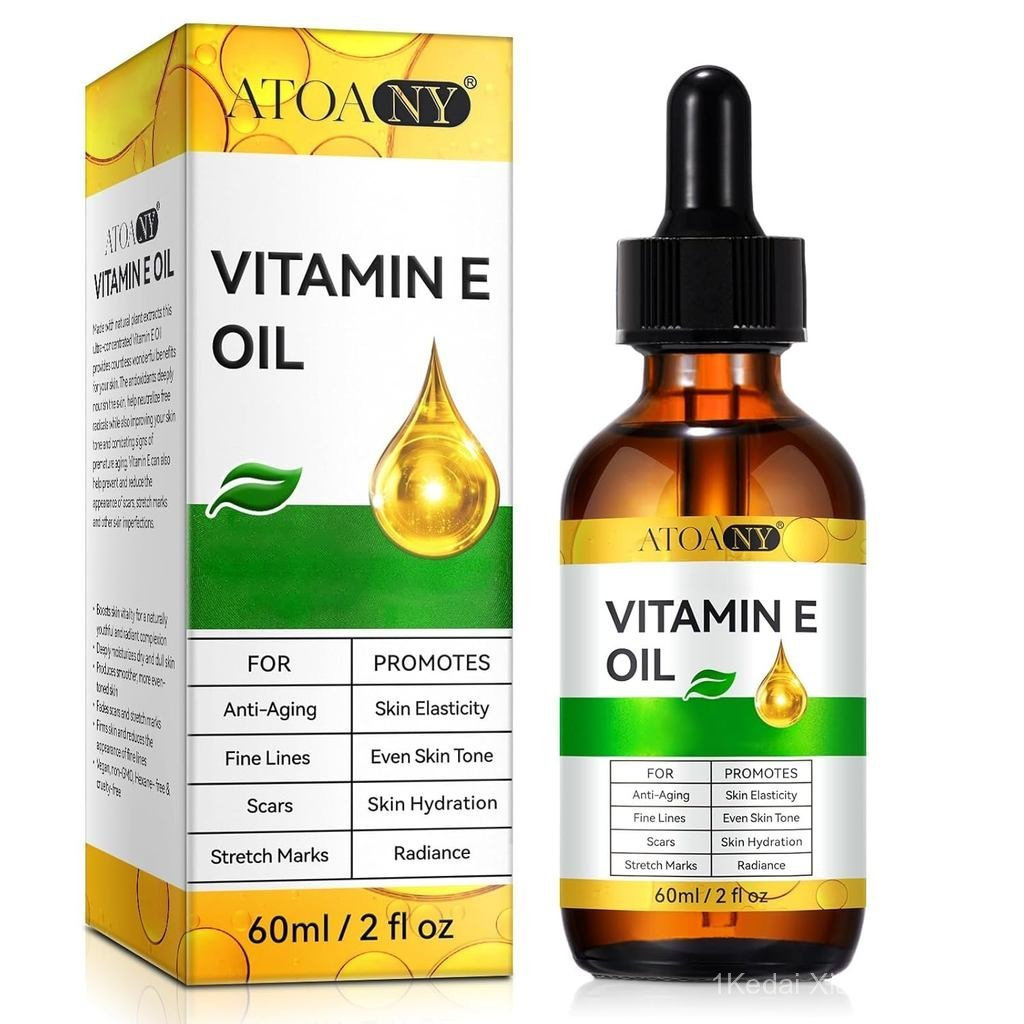 VitaminEOil2FlOz-VitaminEOilfor,Face,Hair,Body-Antioxidantforness,ริ้วรอย,Scars&StrettchMarks,Moistu