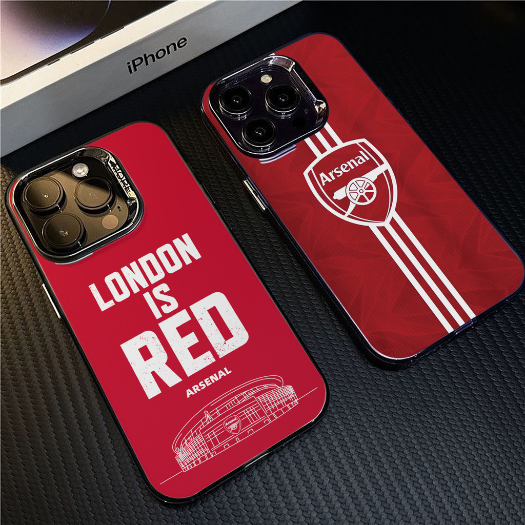 เคสไอโฟนiPhone 16 Pro Maxอาร์เซนอล ฟุตบอลคลับ  เลนส์ป้องกันเคสโทรศัพท์สําหรับ iPhone 16ProMax 15 11 