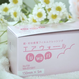 Skinix Airwall Fuwari Roll ฟิล์มปิดแผลกันน้ำ บางใส ติดแน่น ลอกไม่เจ็บ ความยาว 5 เมตร