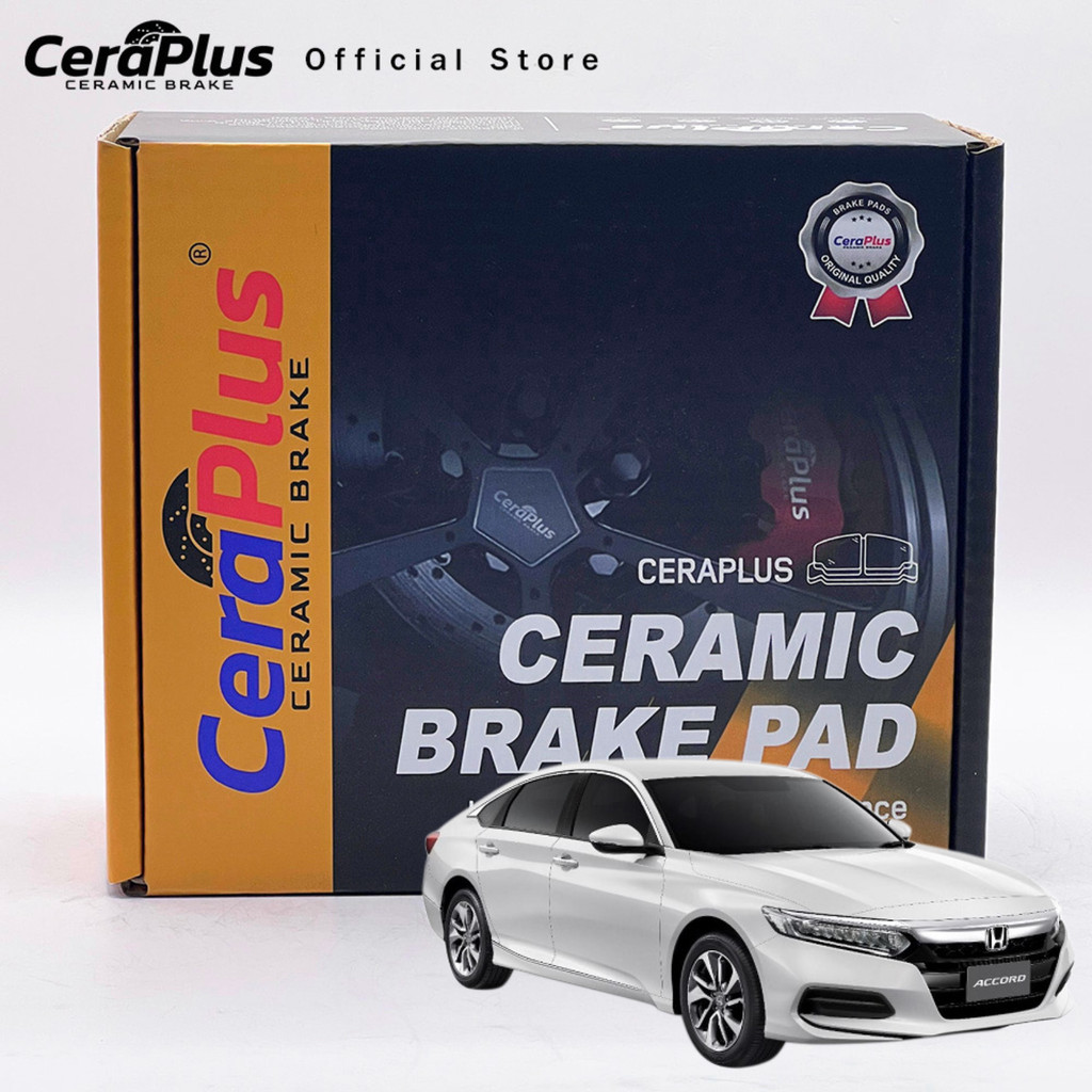 ผ้าเบรค CeraPlus Honda Accord G10 2019-2023 Accord G11 2023-on ผ้าเบรคเซรามิค