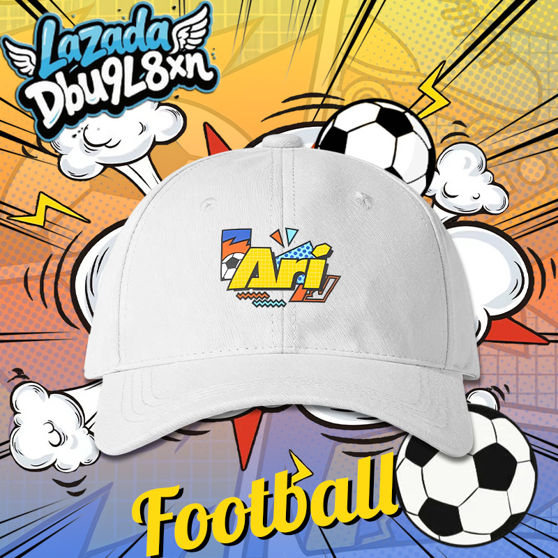 New หมวกเบสบอล Ari Football ⚽️ พิมพ์ลายโลโก้ ผ้าหนา Cotton กันแดด กันลม หมวก Outdoor hat