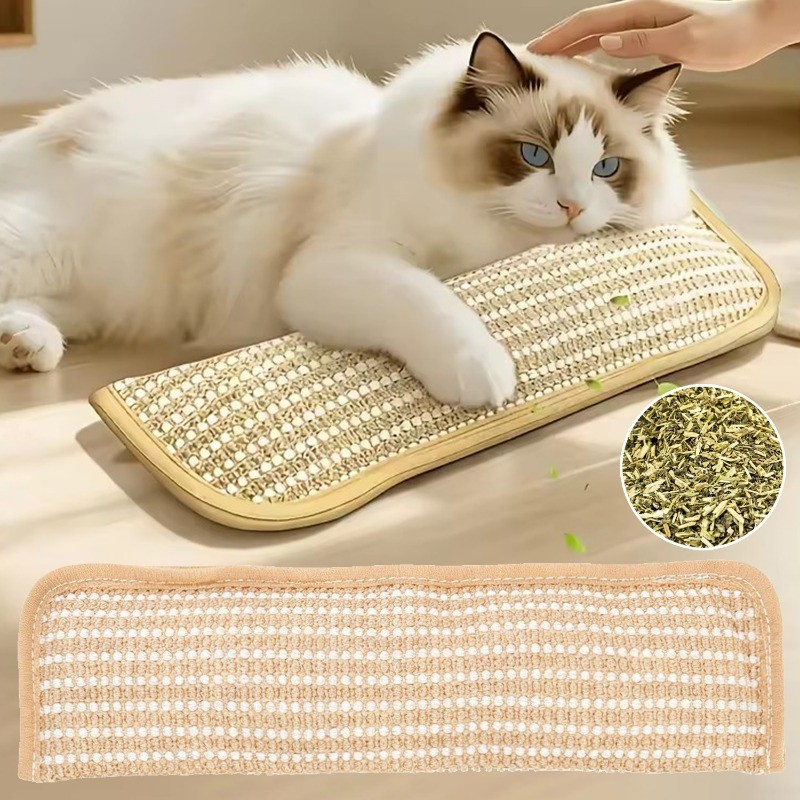 Cat Scratcher Interactive ของเล่นสําหรับแมว Catnip หมอนลูกแมว Claw เครื่องบด Scratching โพสต์สําหรับแมว Chew กัด Catnip ของเล่น