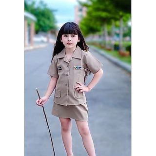 ชุดคุณครูเด็กหญิงคอปกฮาวาย