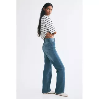 H&M(เอชแอนด์เอ็ม) กางเกงยีนส์ Straight High ผู้หญิง 1209534_10