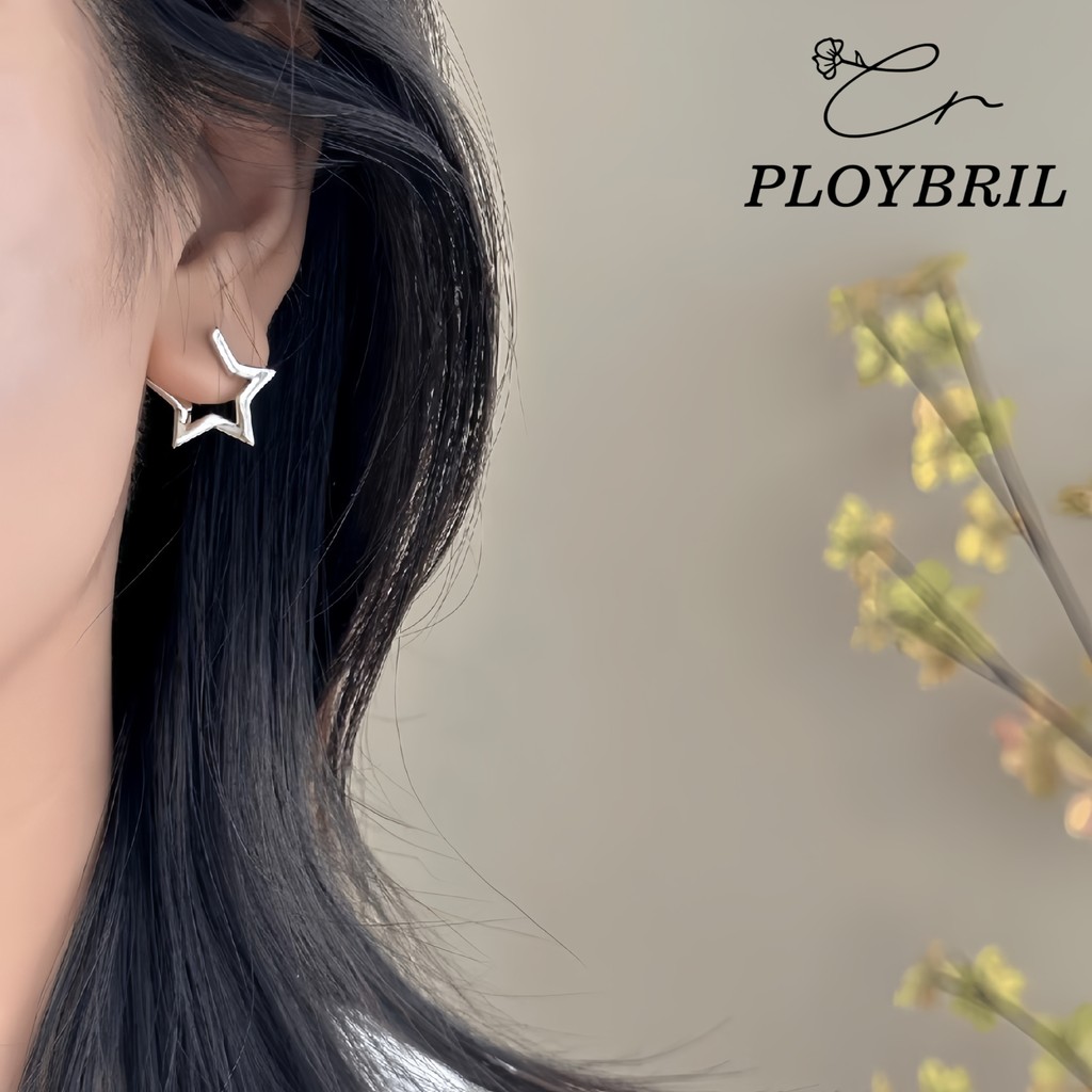 PLOYBRIL S925 เงินสเตอร์ลิงเจาะหู Star รูปที่ 2