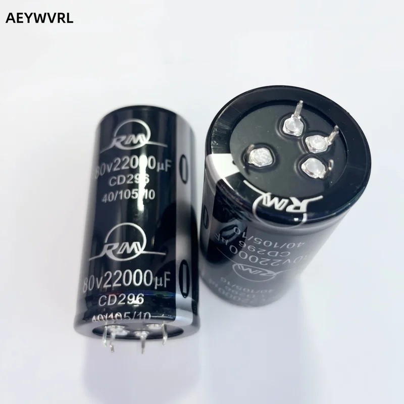 5PCS 80V22000UF อลูมิเนียม electrolytic Capacitor 4 ฟุต 22000UF 80V 40 มม.* 80 มม.35*100 มม.ใหม่และต