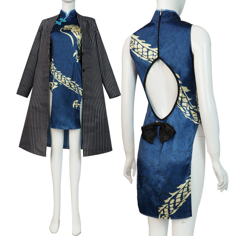ไฟล์ Azure Concubine คอสเพลย์เครื่องแต่งกาย Azure ไฟล์ Cheongsam ชุด Concubine Iro Mary cos เครื่องแ