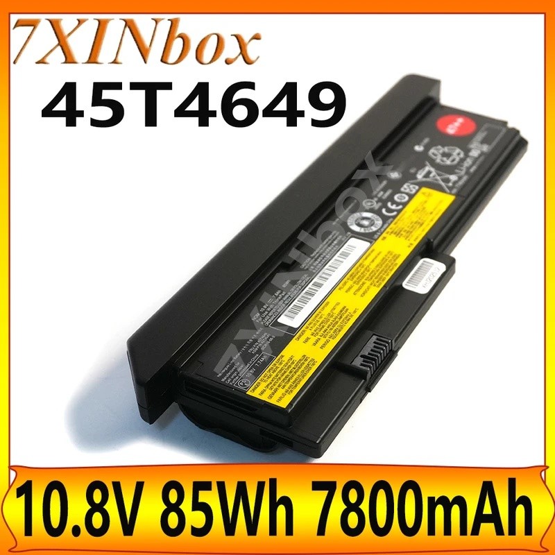 7XINbox 45T4649 42T4541 10.8V 85Wh 7800mAh แบตเตอรี่แล็ปท็อปสําหรับ Lenovo ThinkPad X200 X200s X201 