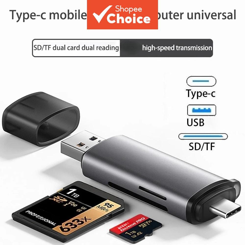 ฮับอ่านการ์ด USB-C ต่อ VGA SD MicroSD TF สําหรับโทรศัพท์ พีซี แล็ปท็อป ธันเดอร์โบลท์