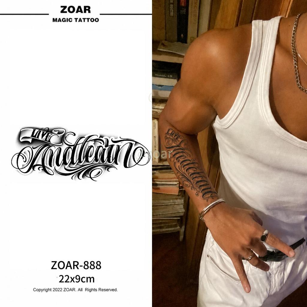 !!ส่งจากไทย!! ZOAR Magic Tattoo รอยสักครึ่งแขน สมุนไพรกันน้ำ กึ่งถาวร เหมือนจริง อยู่ได้นาน 2 สัปดาห