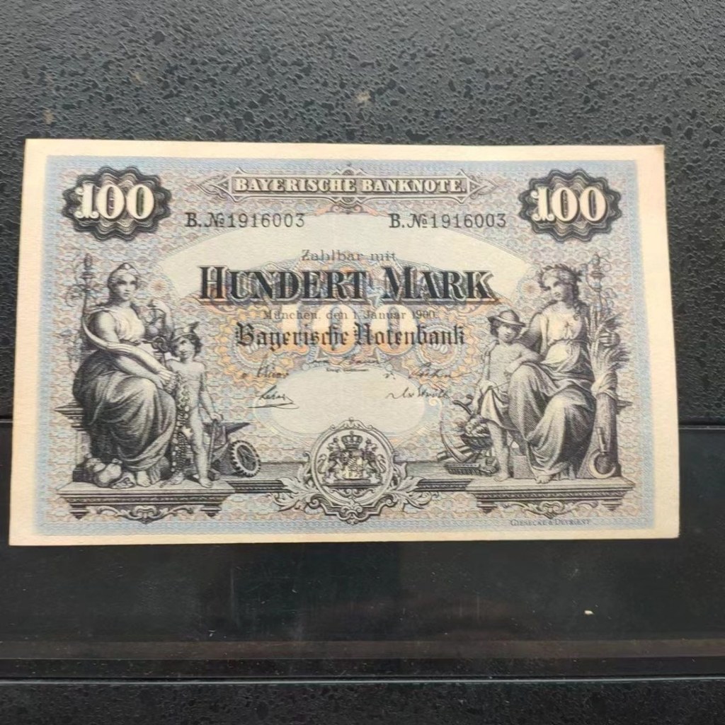 โบราณ Retro Nostalgic 1900 เยอรมนี 100 Mark ธนบัตร Early Gold Mark เครื่องประดับ % Q260721