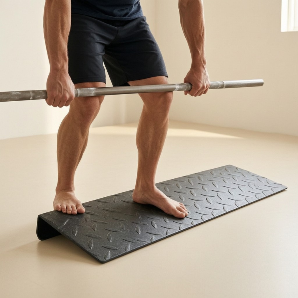 Squat Wedge Block Long-Lasting Squat Wedge Slant Board Slim Calf Raise Block แบบพกพาสําหรับ Lifter, 