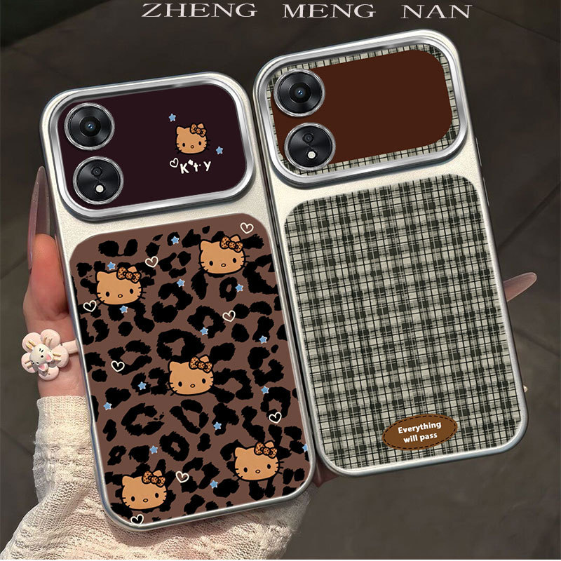 เหมาะสําหรับ OPPO A1 PRO 5G OPPO A98 5G RENO 8T 4G 5G ใหม่ 3D สีรูปแบบเงิน anti drop เคสโทรศัพท์ 007