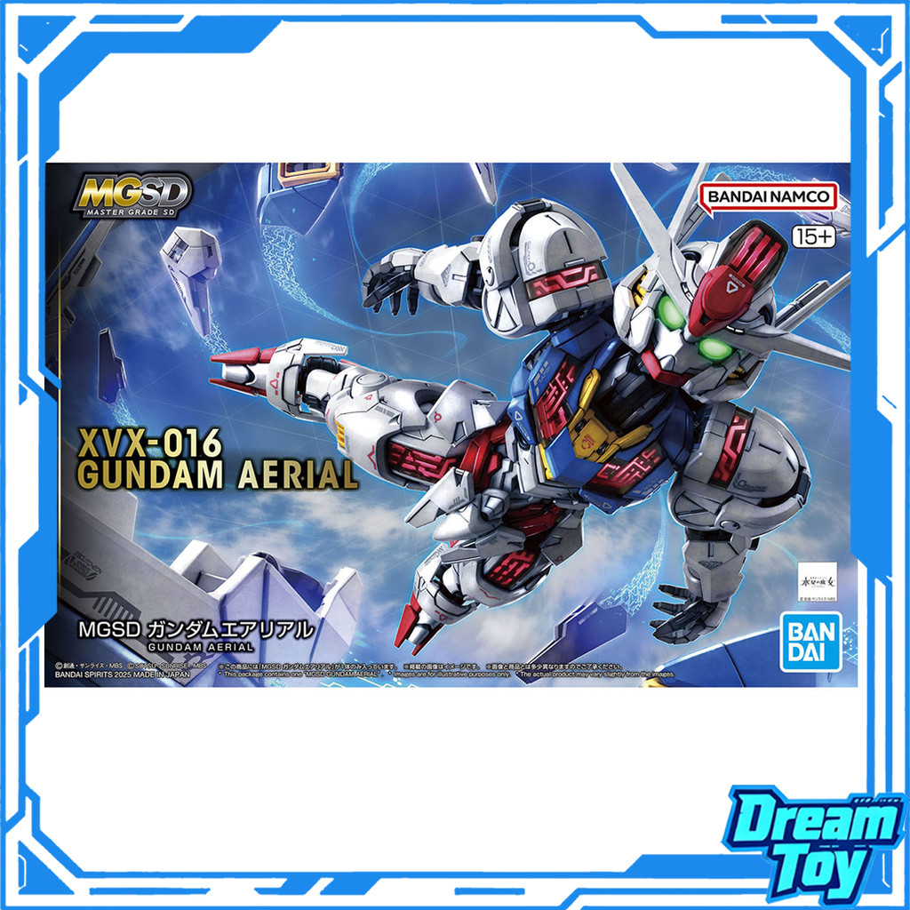 Bandai MGSD Gundam Aerial XVX-016 Gundam Aerial The Witch จาก Mercury SD Plastic Model Kit