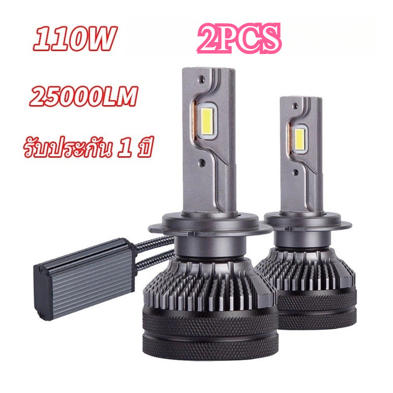 🔥ถูก/แท้🔥110W H7 H4 หลอดไฟ Led ไฟหน้ารถยนต์ H11 Hb3 9005 Hb4 9006 9012 D2H D2S D2R D4S D4R Canbus 2ช