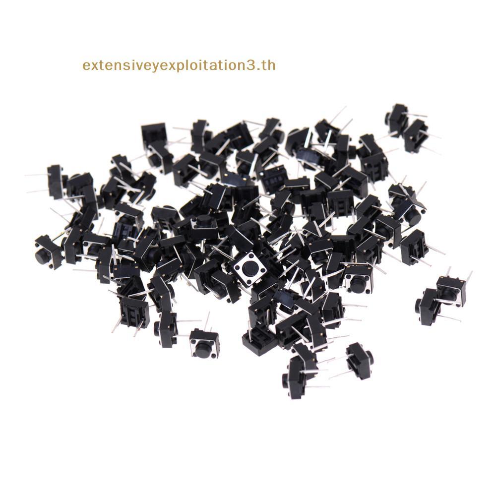 # Home EE # 100 ชิ้น 2pins Tactile Push Button Switch Tact Switch 6X6X5 มม. Momentary