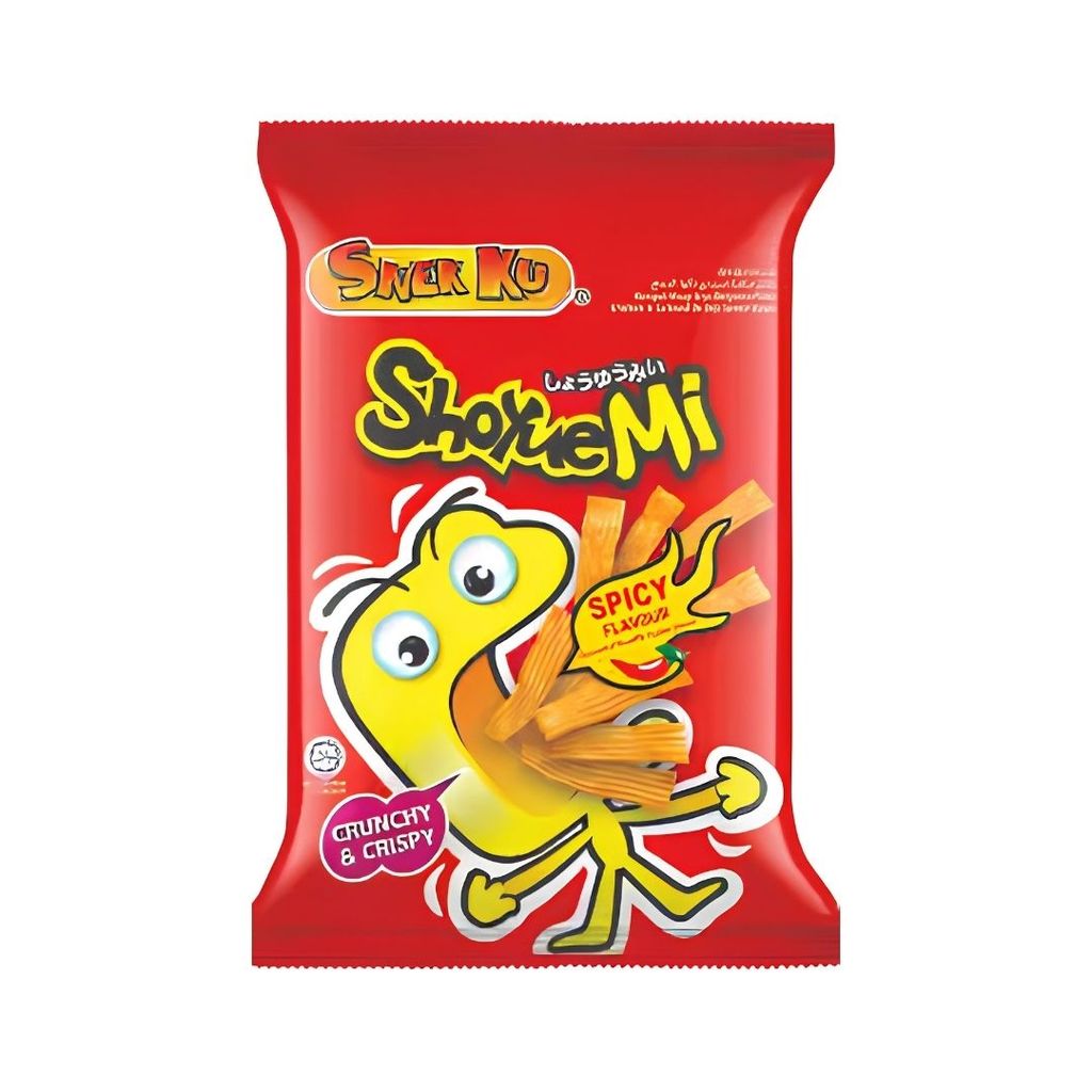 โชยุมิ ขนมอบกรอบรสเผ็ด Shoyue Mi Japanese Noodle Snack Spicy 60g.