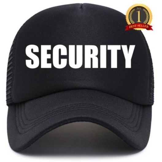 High Quality Security Guard Bouncer Body Guard Occupation Job Statement Mesh Hat Trucker Hat Basebal