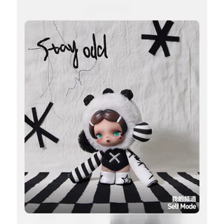 POPMART SKULLPANDA off mode Series จี้ตุ๊กตาตุ๊กตา MZLA