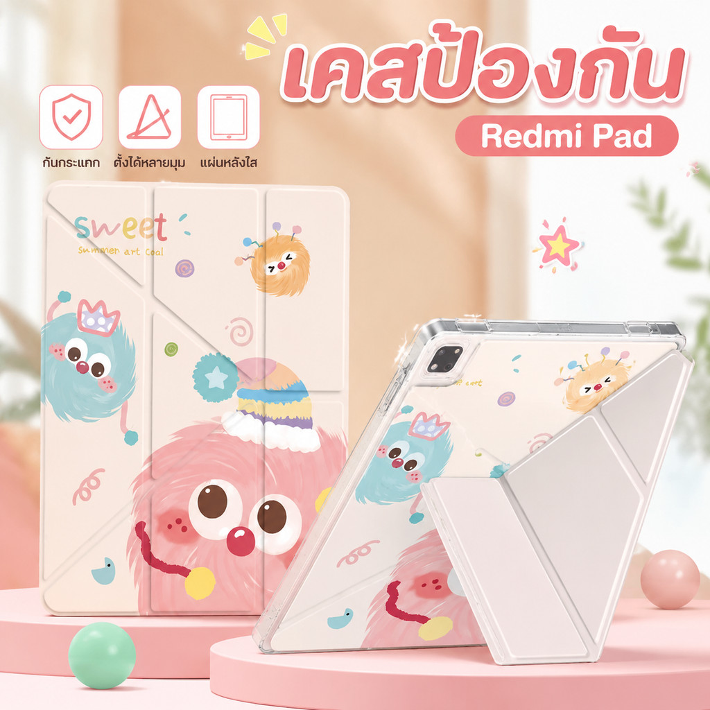 เคสฝาพับ Redmi Pad SE 11 นิ้ว เคส Xiaomi Pad 7 / 7Pro เคสแท็บเล็ต Xiaomi Pad 6 / 6Pro 11 นิ้ว เคส Re