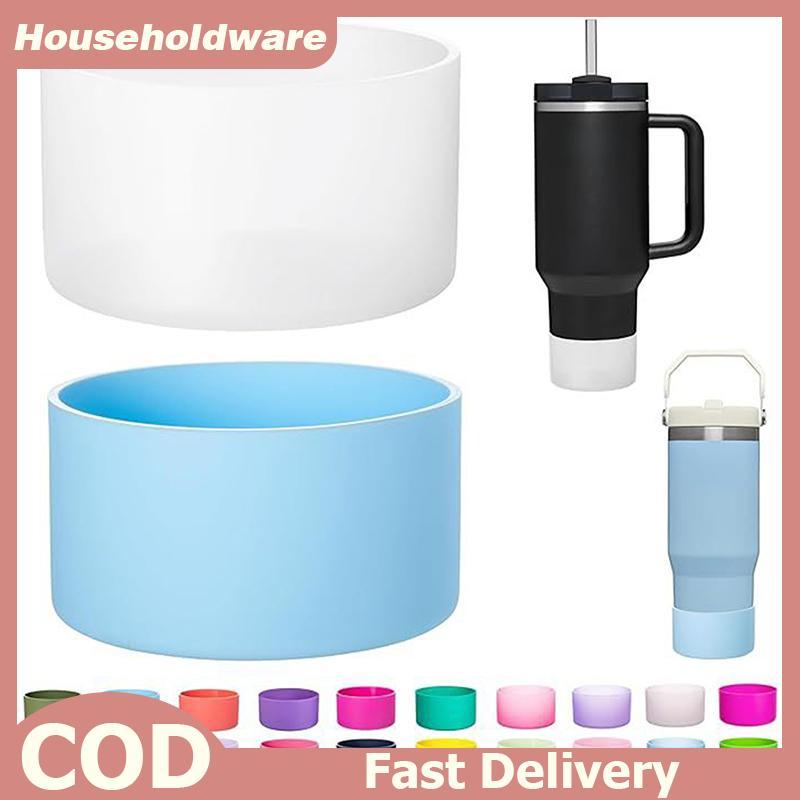 Hdth ซิลิโคน Boot สําหรับขวดน้ํา Anti-Slip ฝาครอบด้านล่างป้องกันด้านล่างฐาน Coaster ขวด 7.5 ซม./2.35in Jelly