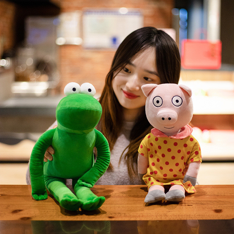 สินค้าใหม่ข้ามพรมแดน Pips Piglet Posys Frog Plush Doll Little Red Book Same Style pip and posy7.25-1