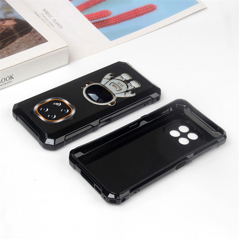 เคสโทรศัพท์ Cubot Kingkong ES 5 ซิลิโคนอ่อนนุ่ม Matte Full Protector กันกระแทกรถ Adsorb ผู้ถือแหวนปก