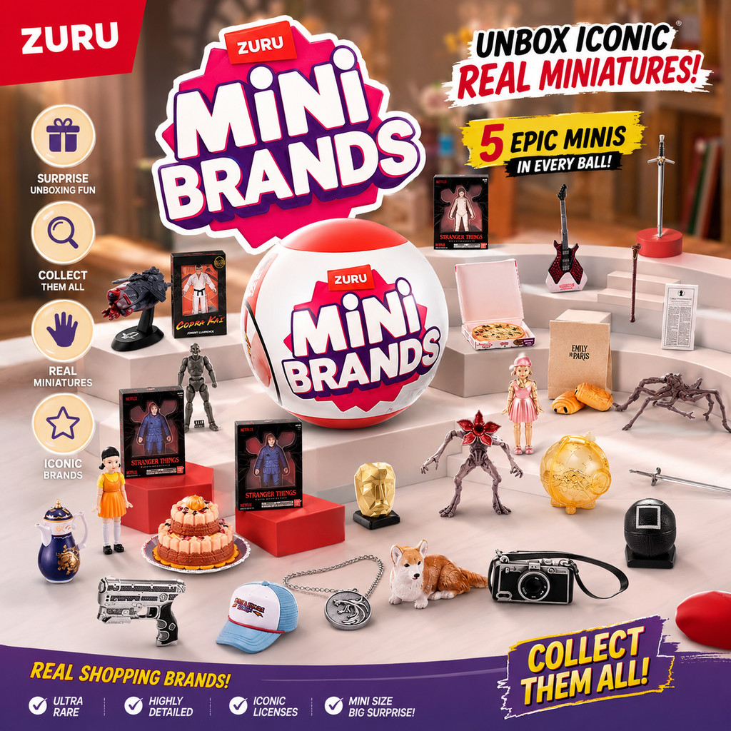 Zuru Mini Brands Netflix Collectible Capsule Mystery Blind Box Over 30 Unique Show แรงบันดาลใจ Minis
