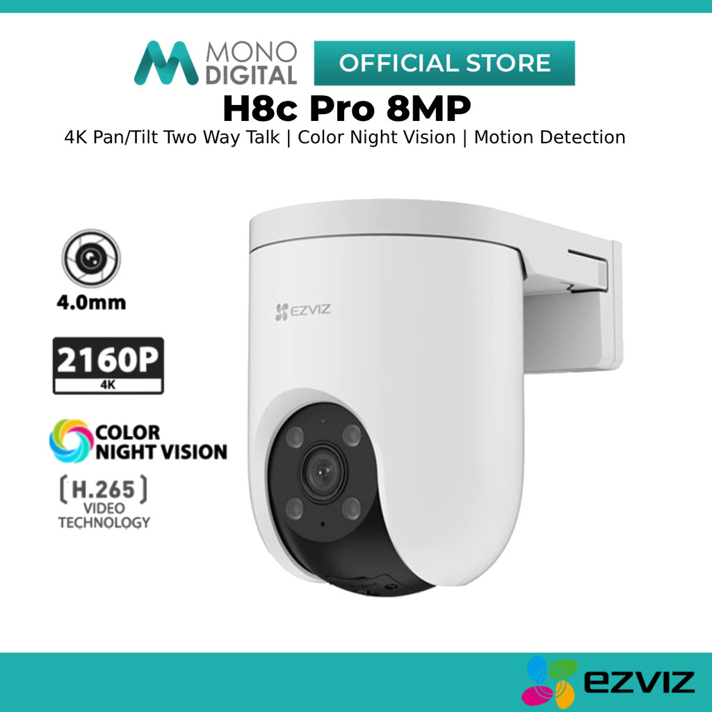 EZVIZ H8c Pro 3MP 5MP 8MP กลางแจ้งสมาร์ท Wi-Fi PT กล้อง 360 กล้องวงจรปิดกันน้ํากล้องรักษาความปลอดภัย