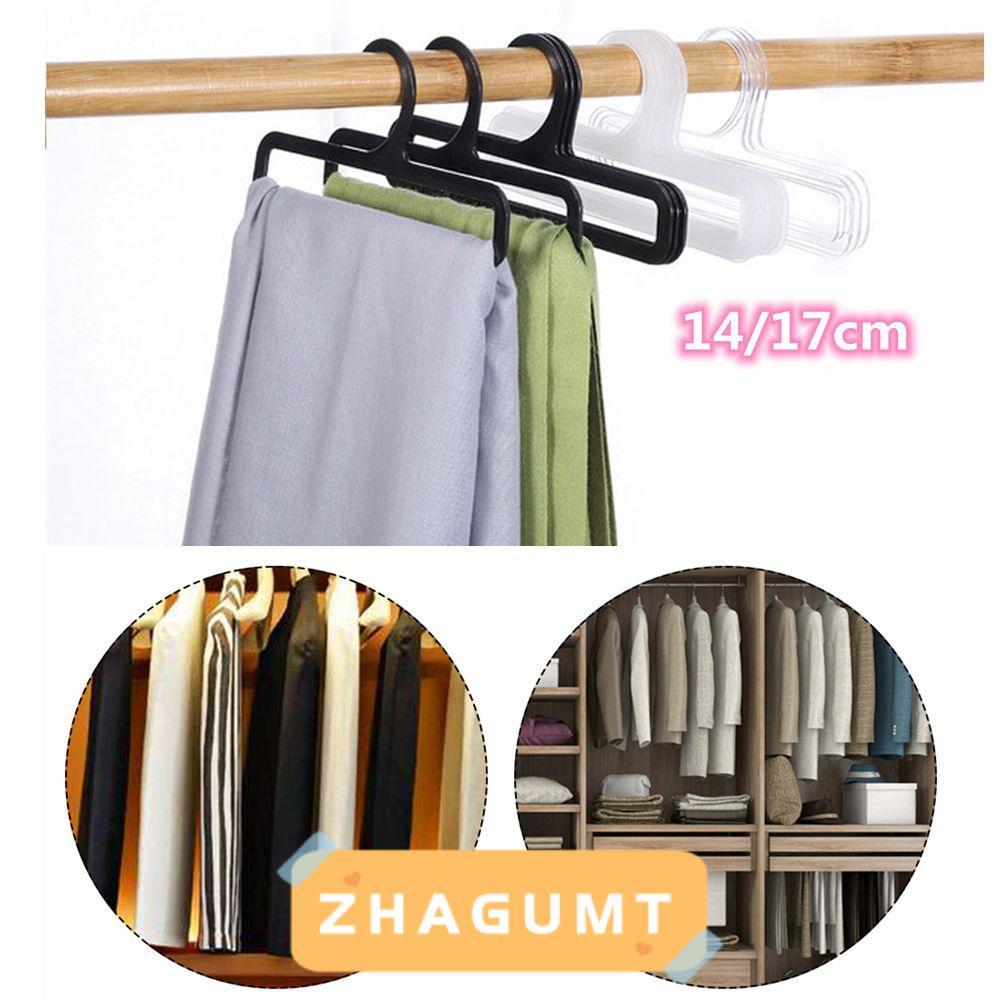 ZHAGUMT366KB 10 ชิ้น Mini Hanger 14 ซม./17 ซม.พลาสติกลื่นผ้าพันคอแขวน
