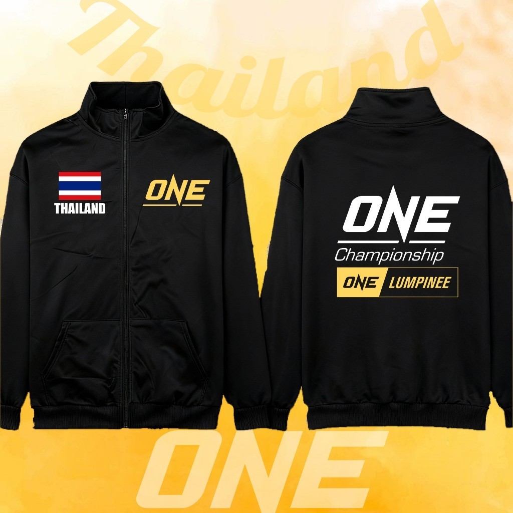 ✨【hot】เสื้อคลุมซิป " ONE Fighting Championship " Nabil Anane Cool Stand up collar cardigan ฤดูร้อนสบ