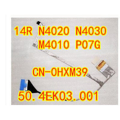 สาย LCD หน้าจอ DisplayPort Cable Replacement สําหรับ Dell 14R N4020 N4030 M4010 P07G 0HXM39 50.4ek03