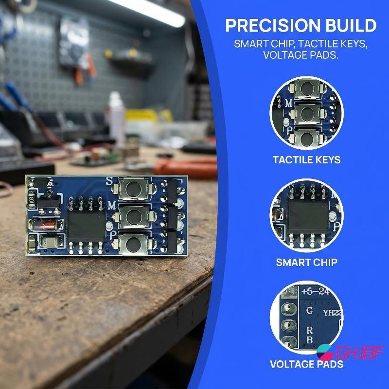 GHJBF] WS2812 RGB เชื่อม Strip Controller DC5 24V Light Board สําหรับโปรแกรม LED Light Effects และจอ
