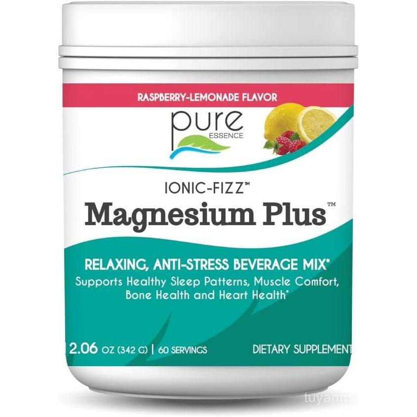 Essence Labs Ionic Fizz Magnesium Plus AntiStress Drink Powder Gluten and NonGMO Magnesium Powder Ra