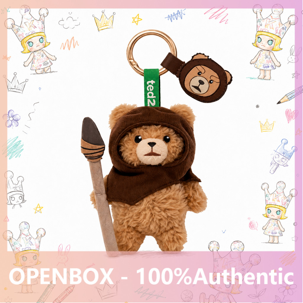 [secret] POPMART GONGMING! <Ted2 > Baby Ted ตุ๊กตาเคลื่อนย้ายได้จี้ Mystery Box ของขวัญของแท้