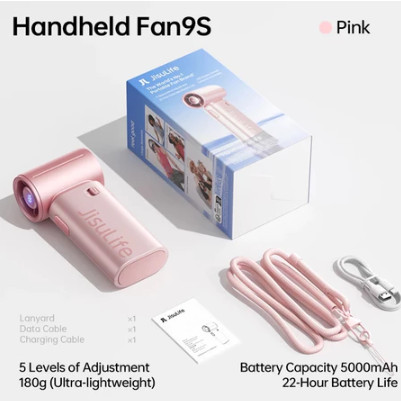 NewJisuLife Mini Jet Fan Life9S (5000mAh) 22H | จอแสดงผล LED | | ลมแรง | พัดลมพกพา