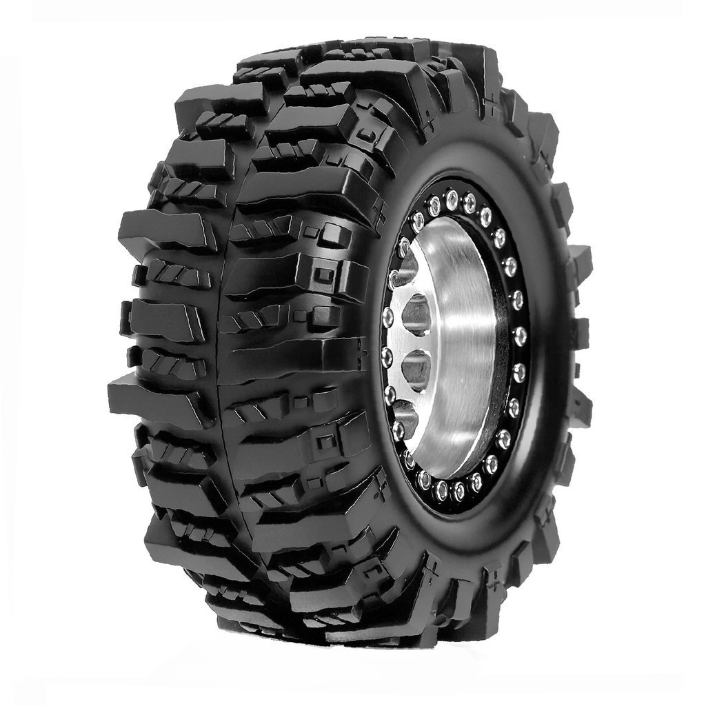 4PCS 95 มม.1.9 "โลหะ RC Crawler Beadlock ยาง 12 มม.Hex สําหรับ 1/10 1/12 Traxxas TRX4 RC4WD D90 D110