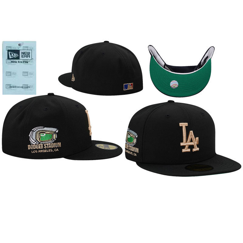 Los Angeles Dodgers หมวกติดตั้ง MLB World Series Patch หมวกเบสบอลสําหรับผู้ชายผู้หญิง 9PX7