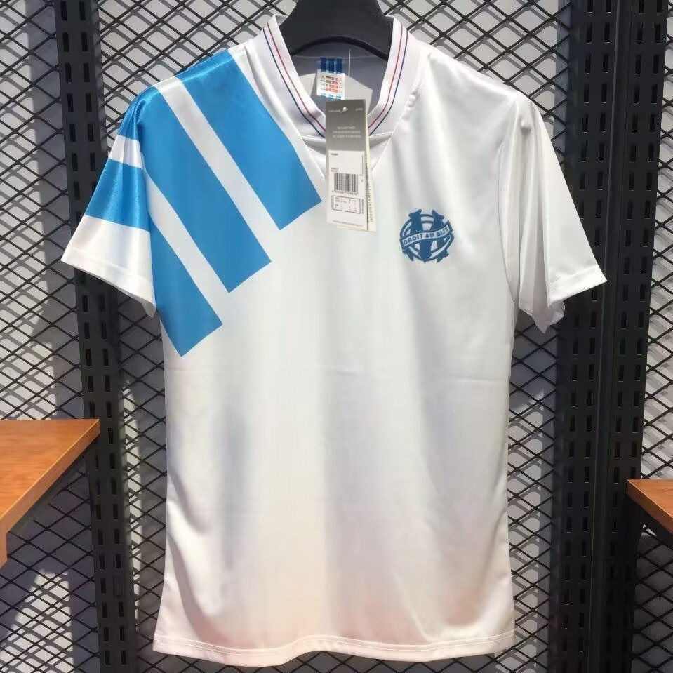 เสื้อยืด Retro 1992-993 Marseille คุณภาพสูง