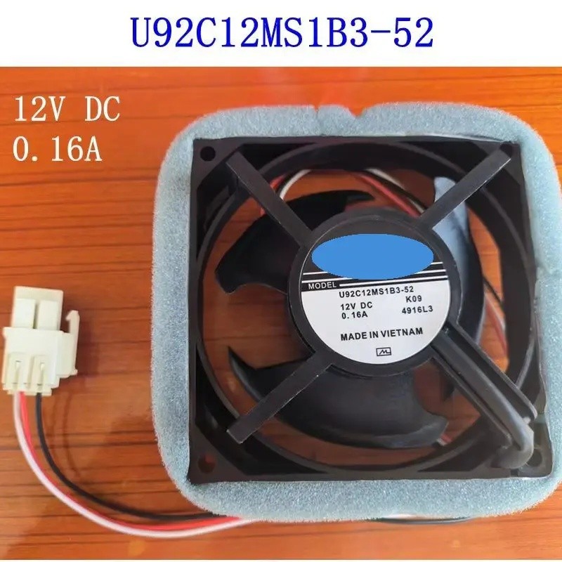 1pcs พัดลมใหม่ DA81-06013A ยี่ห้อสําหรับ Samsung ตู้เย็นพัดลมมอเตอร์ Nidec U92C12MS1B3-52 12V 0.16A 