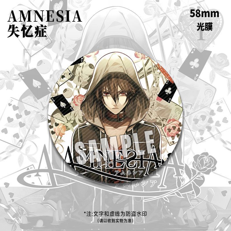 Amnesia (Amnesia) ป้ายสินค้าตัวอักษรขวาปักกิ่ง Orion Douzhenjianren การ์ตูนญี่ปุ่นบาร์น่ารักของขวัญ