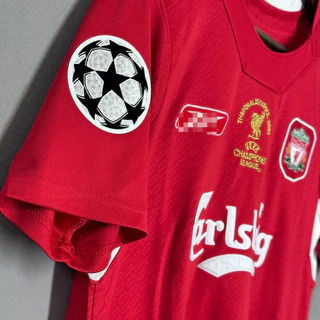 04 05 LIVER-POOL RETRO SOCCER JERSEY GERRARD เสื้อเจอร์ซี่ฟุตบอลย้อนยุคของลิเวอร์พูล ของเจอร์ราร์ด