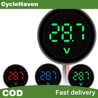 DC 4-100V LED จอแสดงผลดิจิตอลรอบสองสายโวลต์มิเตอร์ DC ดิจิตอลรถแรงดันไฟฟ้า Current Meter โวลต์เครื่องตรวจจับเครื่องทดสอบ Pane