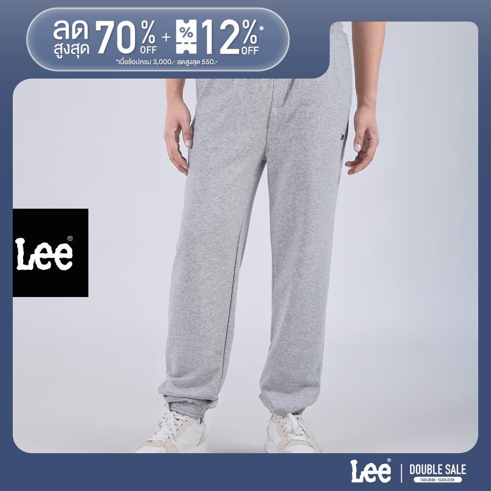 LEE กางเกงขายาวผู้ชาย เอวกลาง จ็อกเกอร์ รุ่น LE S226MPANF03 สีเทา