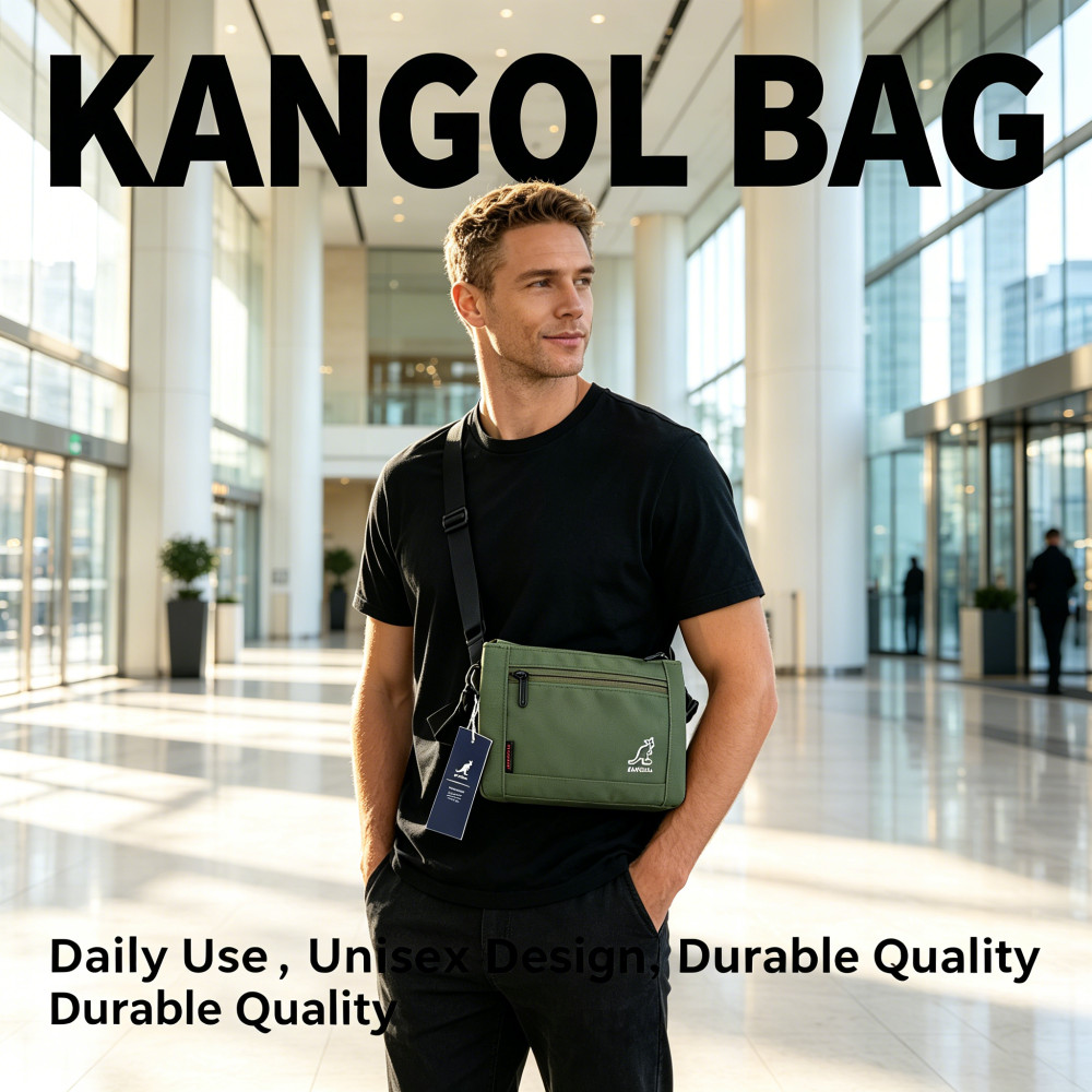 Daily Commutes Bag Kangaroo KANGOL กระเป๋าสะพายข้าง Unisex กระเป๋าสตางค์กลางแจ้ง Kangol สําหรับ