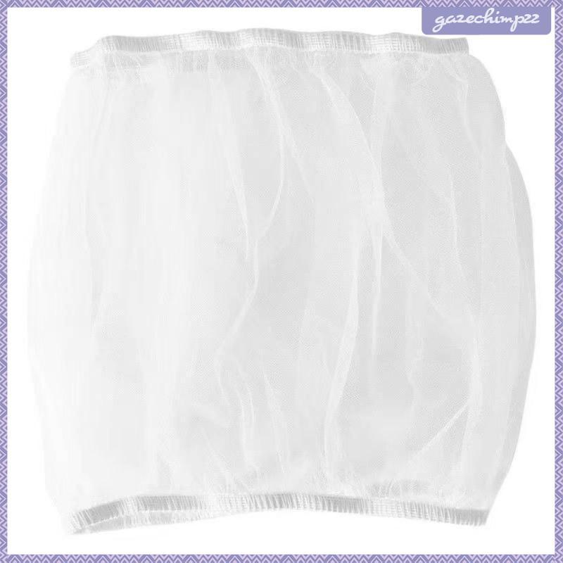 [Gazechimp] ฝาครอบสิ่งที่นก กระโปรงยางยืด จับเศษซากสําหรับทําความสะอาด White S