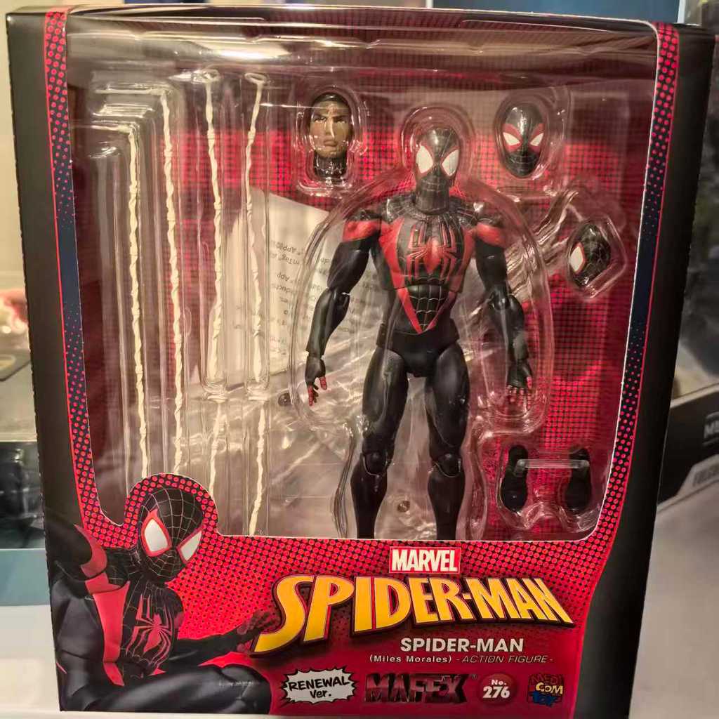 [Spider-Man] ของแท้ MAFIX Marvel Spider-Man Miles Morales Morales ของแท้ 20 ซม.Action Figure
