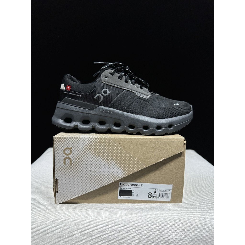 On Running On Cloud Cloudrunner 2 รองเท้าวิ่งสําหรับผู้ชายและผู้หญิง รองเท้าผ้าใบ Unisex คู่