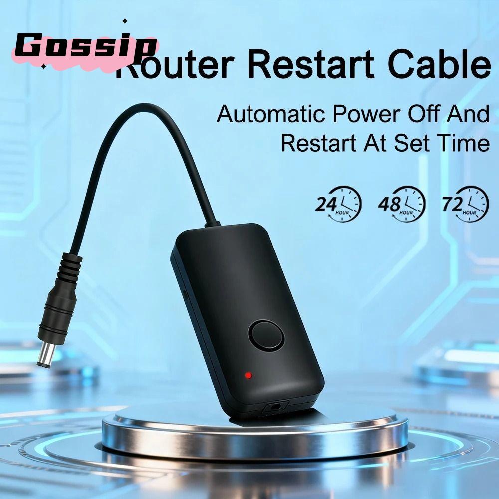 GOSSIP Router Rebooter, 24/48//72 ชั่วโมง Universal WiFi Timer, Plug and Play Automatic Restart Adju